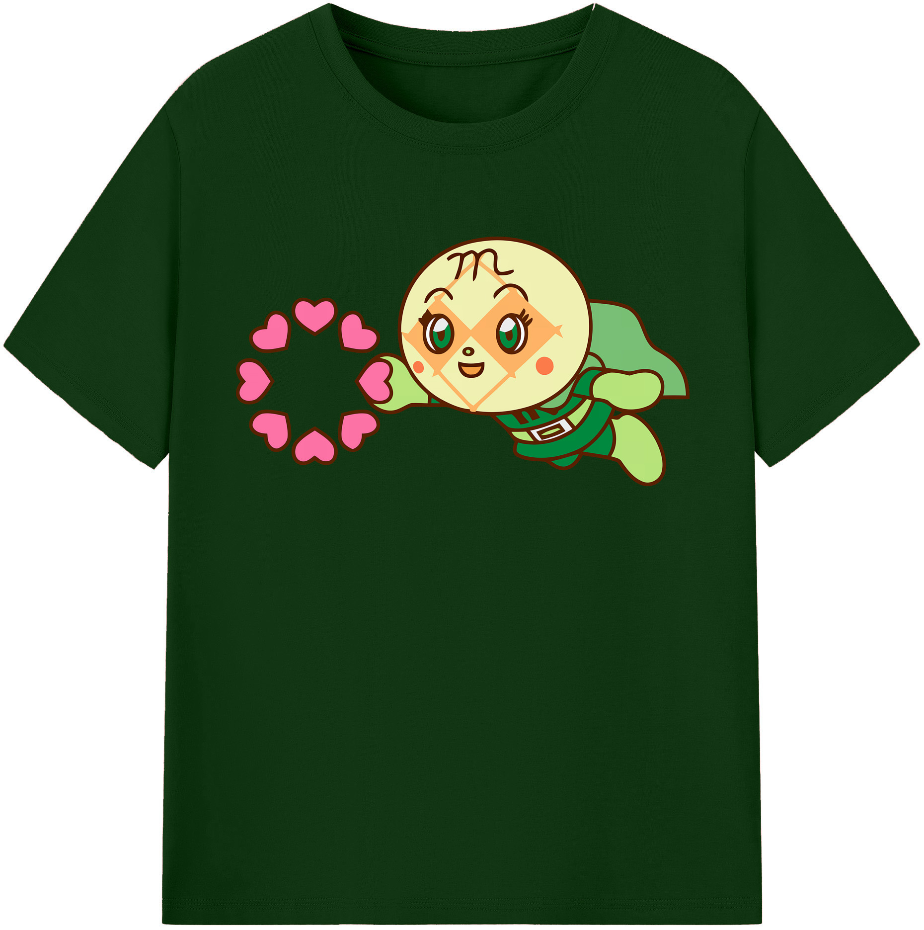 （画像用） アンパンマン Anpanman 綿100％半袖Tシャツ（フロントプリント）